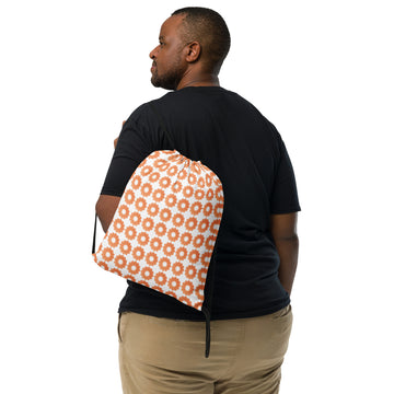 Mandla Flower Spiritually Fit Drawstring Bag