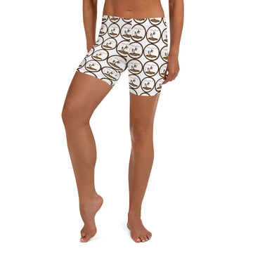 Coffee Black Spoken Word All-Over Print Shorts