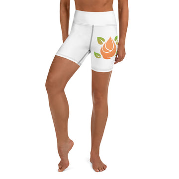 Nutritional Fit Front Side Print Yoga Shorts