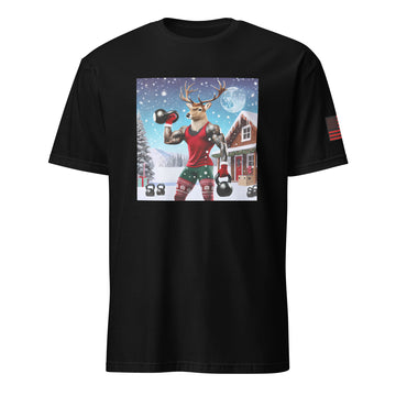 Reindeer Using Kettlebells T-Shirt