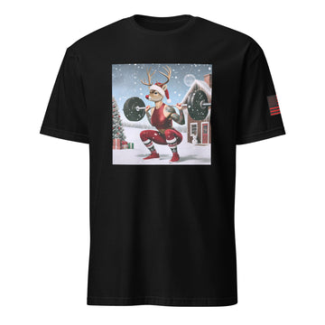 Reindeer Female Performing A Squat T-Shirt