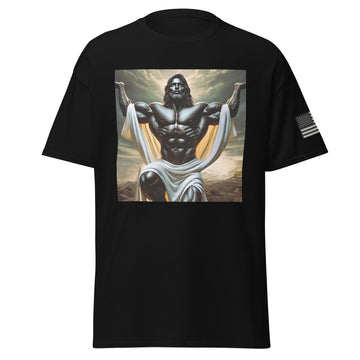 Black Jesus Flexing - Blessed T-Shirt