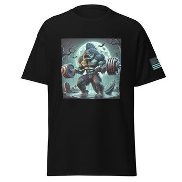 Sea Lagoon Monster Performing Ez Bar Curls T-Shirt