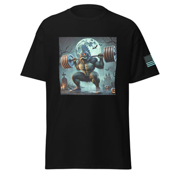 Sea Lagoon Monster Performing Squats T-Shirt
