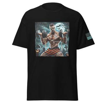 Mummy Performing Dumbbell Curls T-Shirt