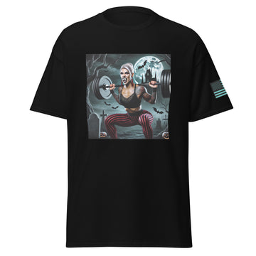 Female Vampire Performing Squats T-Shirt