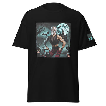 Female Vampire Using A Kettlebell T-Shirt