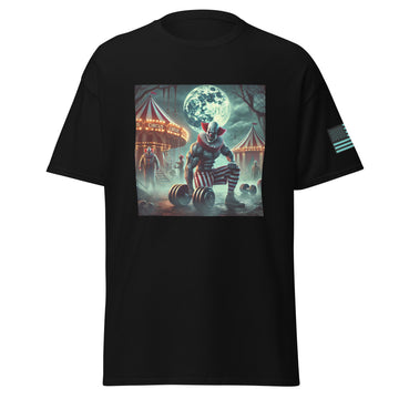 Killer Clown Performing Dumbell Curls T-Shirt