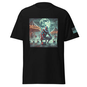 Killer Clown Using Kettlebells T-Shirt