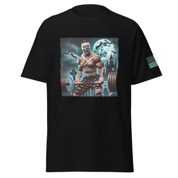 Mummy Performing Biceps Barbell Curls T-Shirt