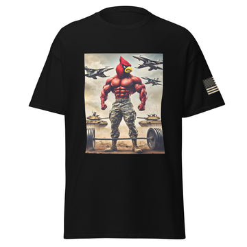 Red Cardinal On The Battlefield T-Shirt