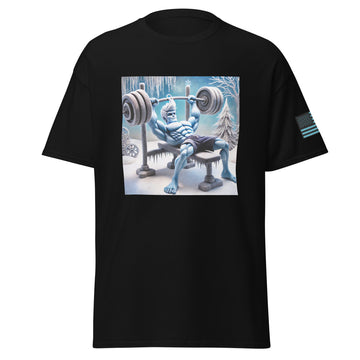 Jack Frost Performing A Bench Press With Heavy Weights T-Shirt